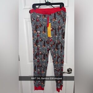 Oak & Ollie Bamboo Cars Christmas Pajama Pants